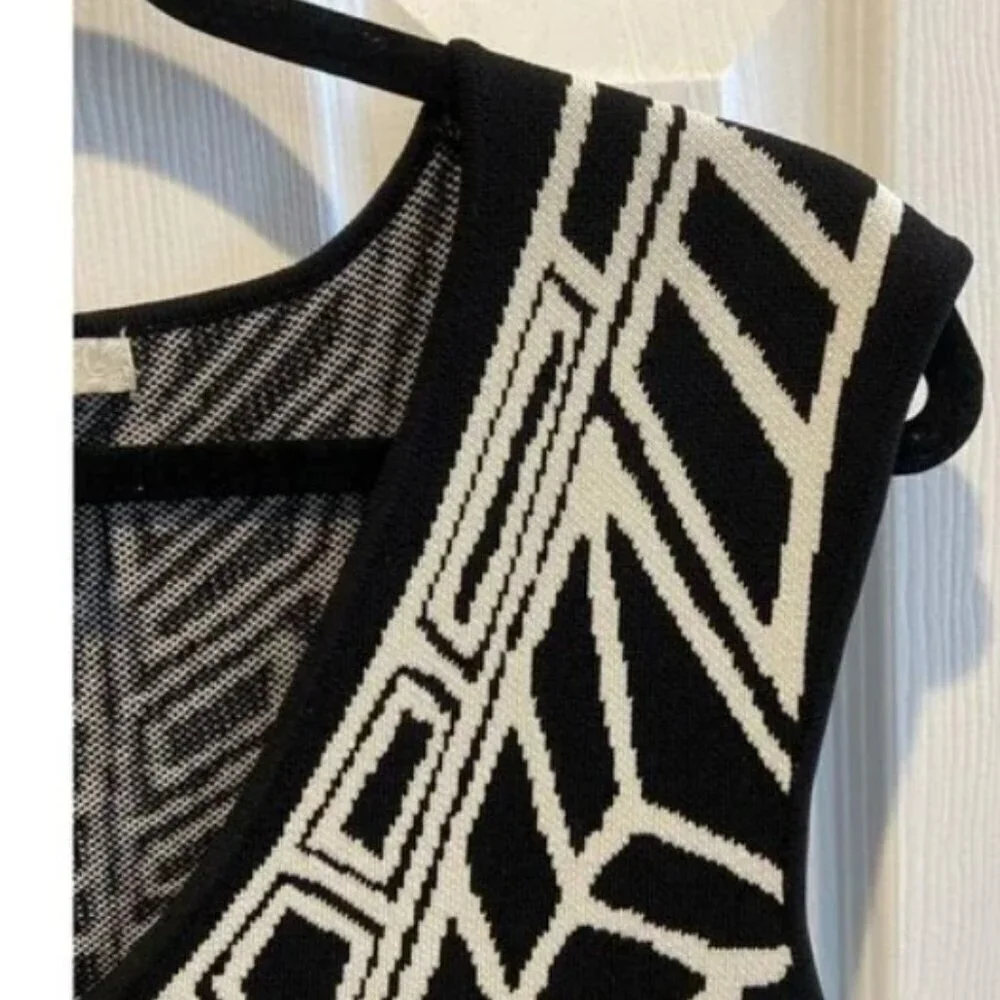 NWOT! Arden B Geometric Print Jacquard Sweater Bodycon Dress – RETRO 90's SM $99 - Picture 8 of 8